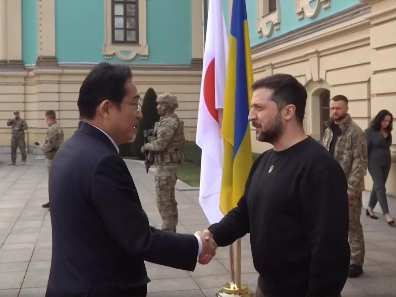 Кисида и Зеленский провели встречу в Киеве 21 марта