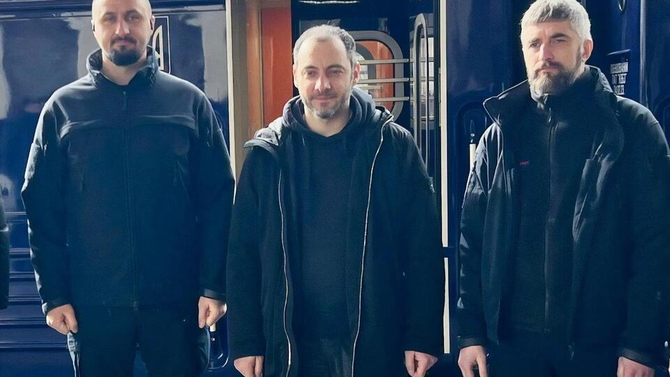 Лященко (праворуч) змінив на посаді голову "Укрзалізниці" Камишіна (ліворуч), поінформував Кубраков (по центру)