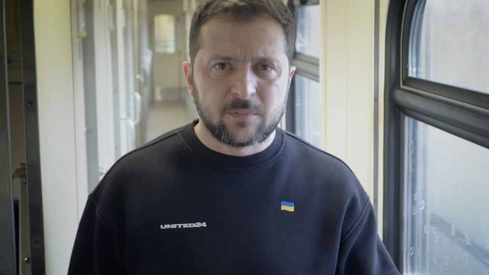 Зеленский из поезда обратился к лидерам стран ЕС