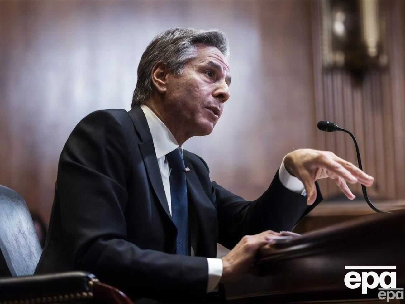 Блінкен укотре заявив, що США допомагатимуть Україні, щоб досягти стратегічної поразки Росії