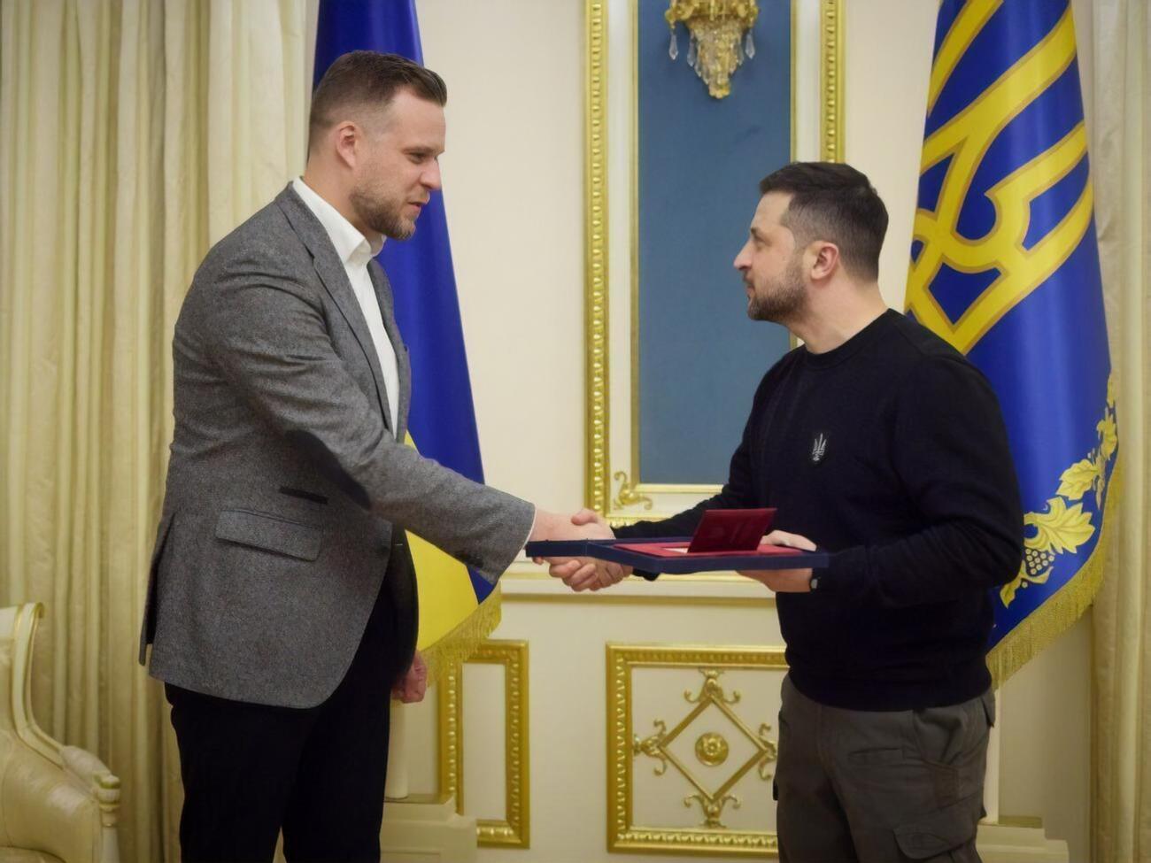 Зеленський вручив Ландсбергісу орден князя Ярослава Мудрого ІІІ ступеня