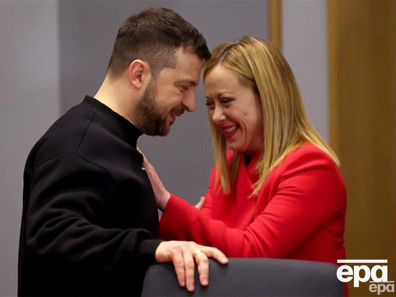 Мелоні у лютому зустрілася у Києві із Зеленським