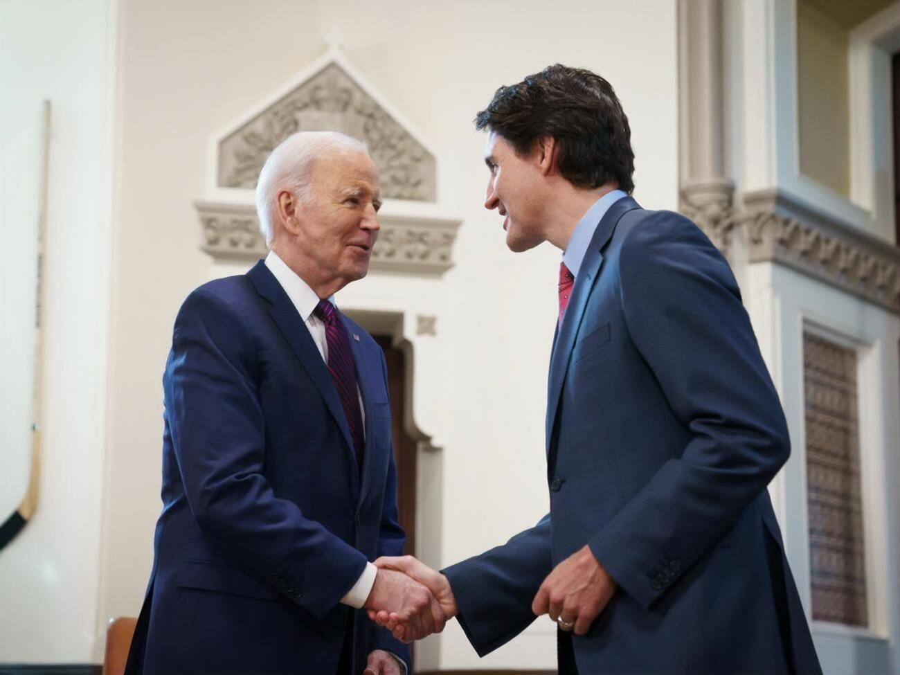 Байден після зустрічі з Трюдо: Підтримка українського народу буде непохитною