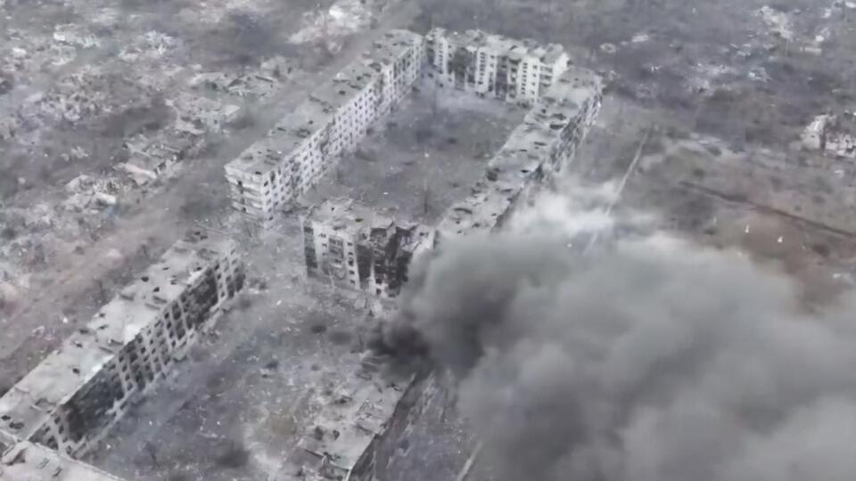 Бахмут зруйнований обстрілами та бомбардуваннями