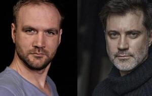 В сериале лицо актера из РФ Дубравина (справа) заменили лицом украинского актера Саранскова (слева)