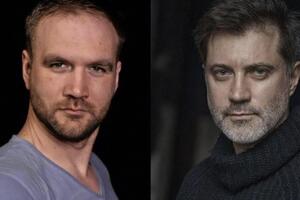 В сериале лицо актера из РФ Дубравина (справа) заменили лицом украинского актера Саранскова (слева)