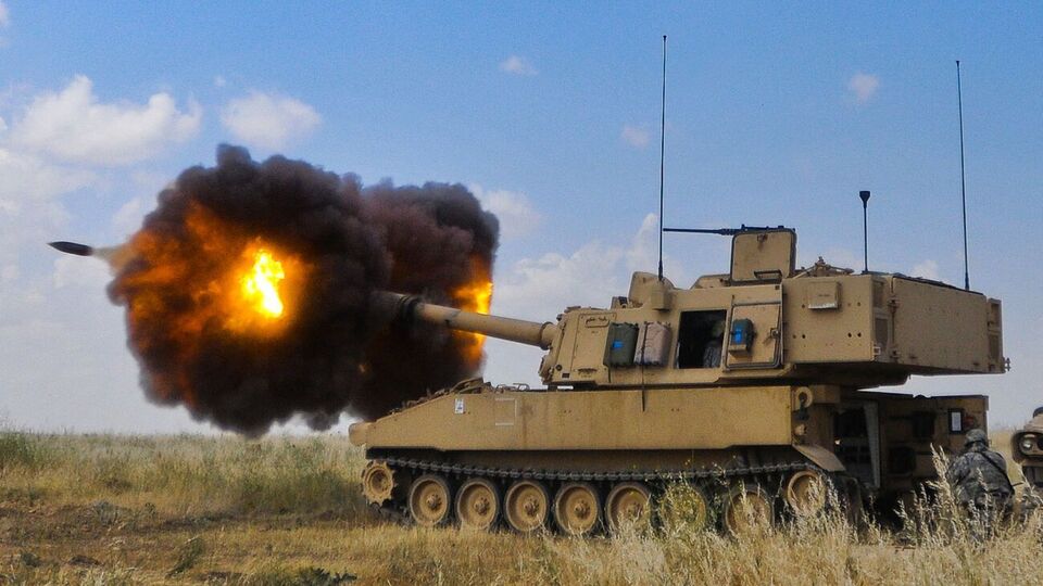 САУ M109 Paladin имеет калибр 155 мм