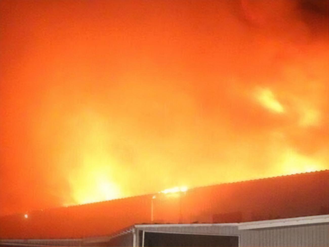 У Дніпрі після прильоту дрона-камікадзе була сильна пожежа