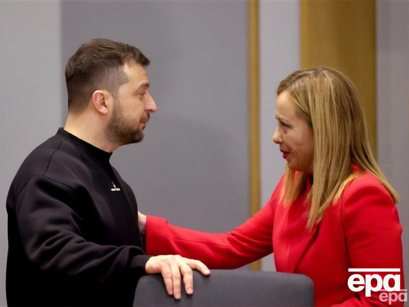 Зеленський назвав розмову з Мелоні "продуктивною"