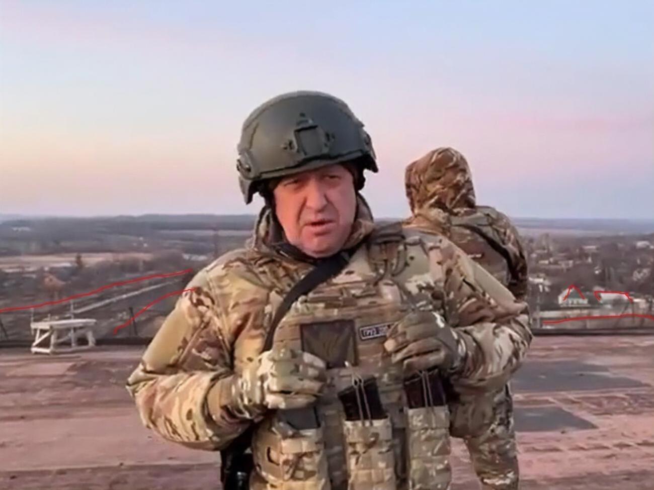 Пригожин записал видео не в Бахмуте, а в селе Парасковиевка, выяснили в ЦНС