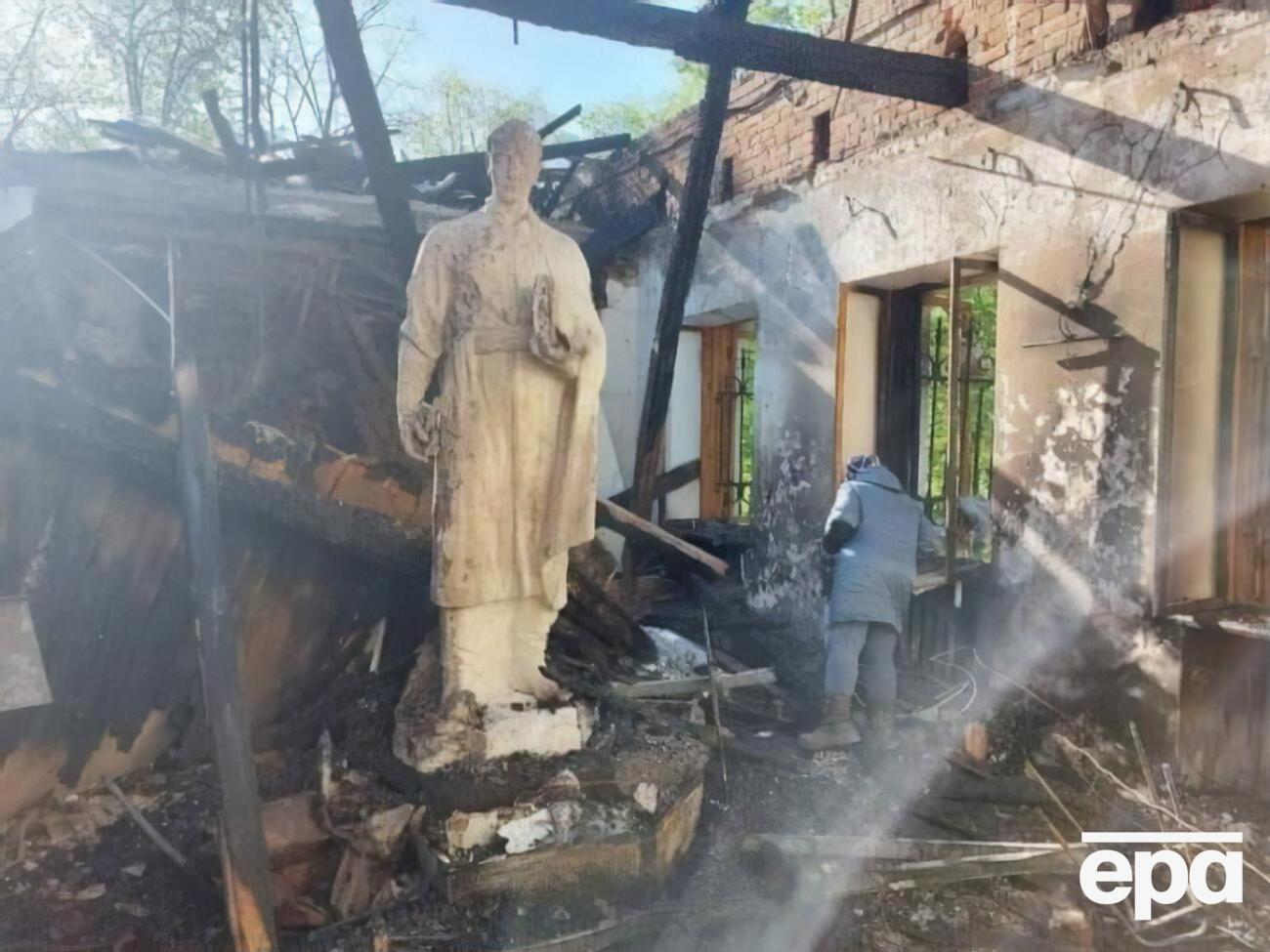 В ночь на 7 мая 2022 года музей Сковороды в селе Сковородиновка был поражен прямым ракетным ударом