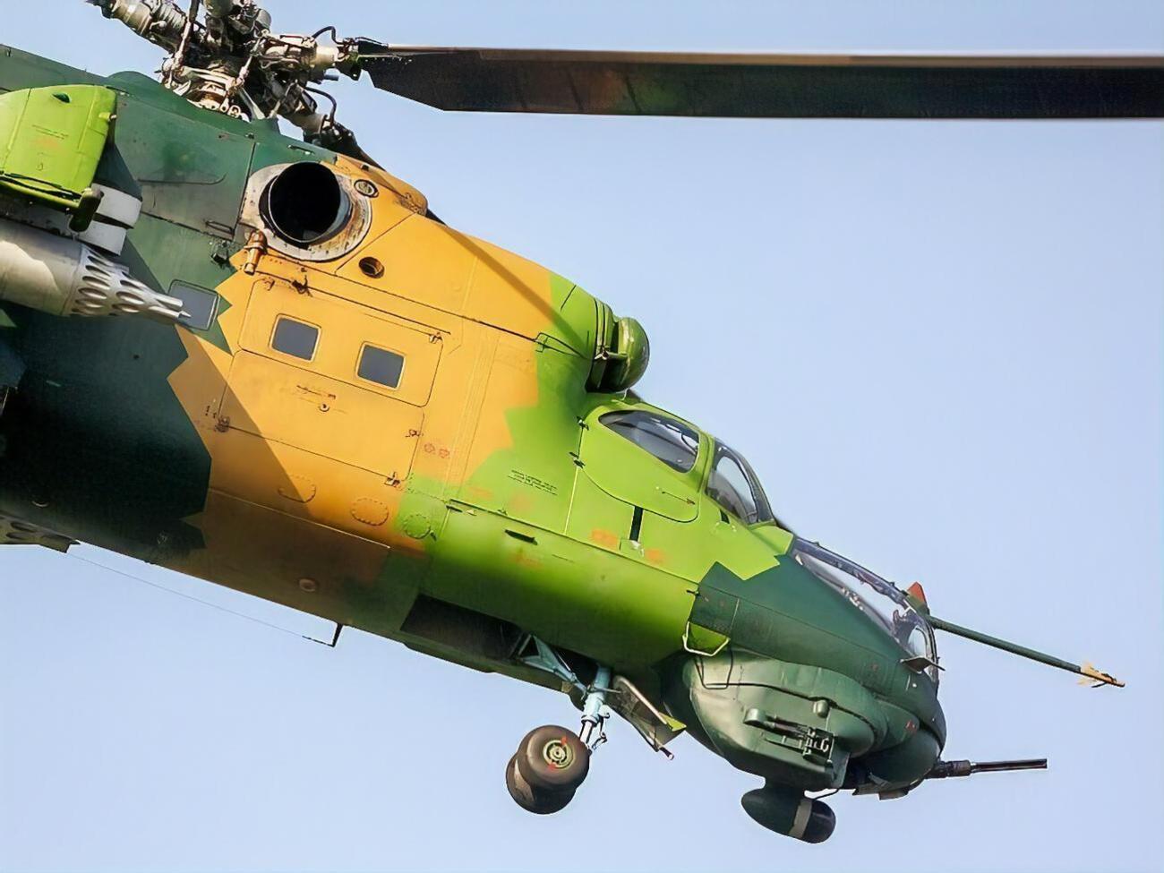 Вертольоти Мі-24 російського виробництва Північна Македонія закупила в України понад 20 років тому