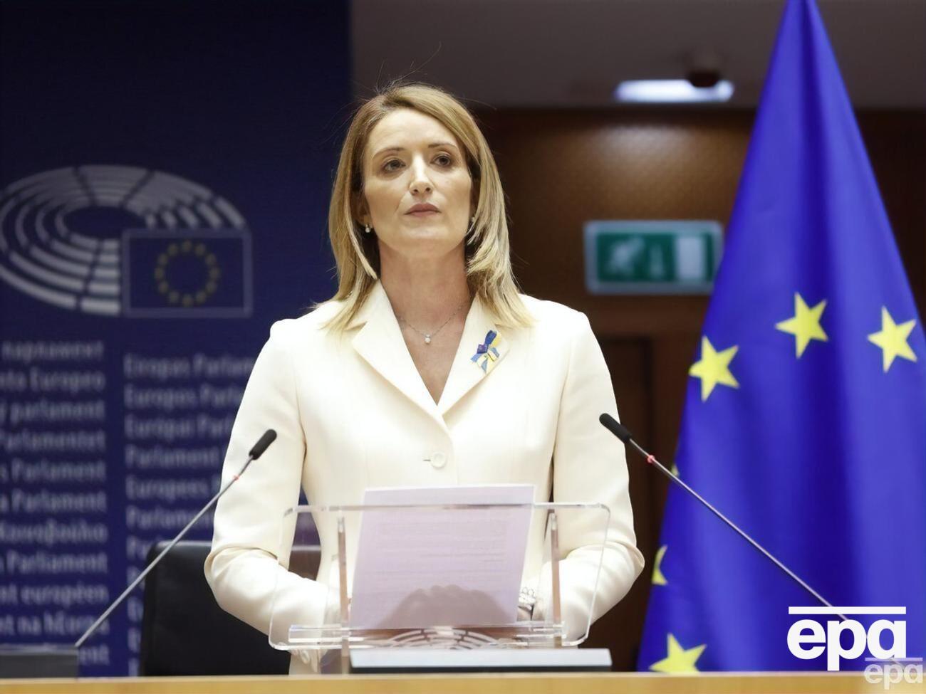 Метсола: Переговори про вступ України в ЄС мають початися якнайшвидше