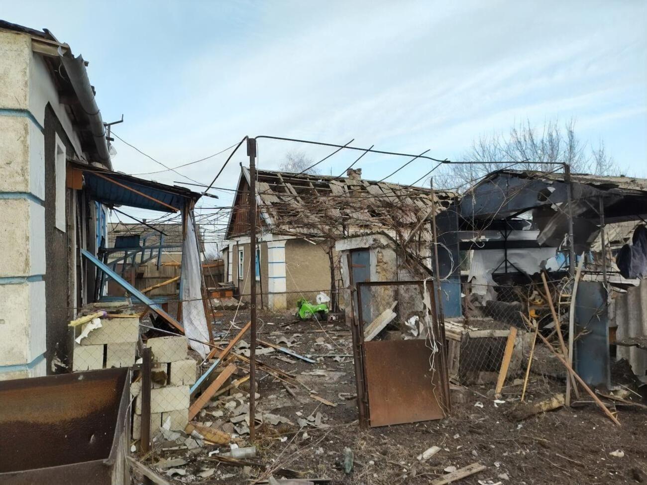 Унаслідок ракетного удару окупантів пошкоджено будинки, зазначив голова Донецької ОВА