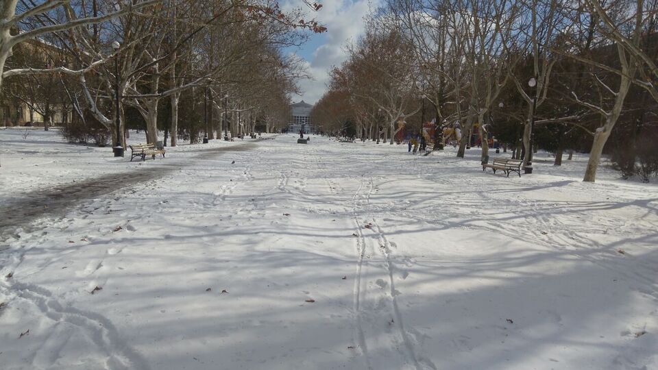 Сквер возле проспекта Текстильщиков в Херсоне