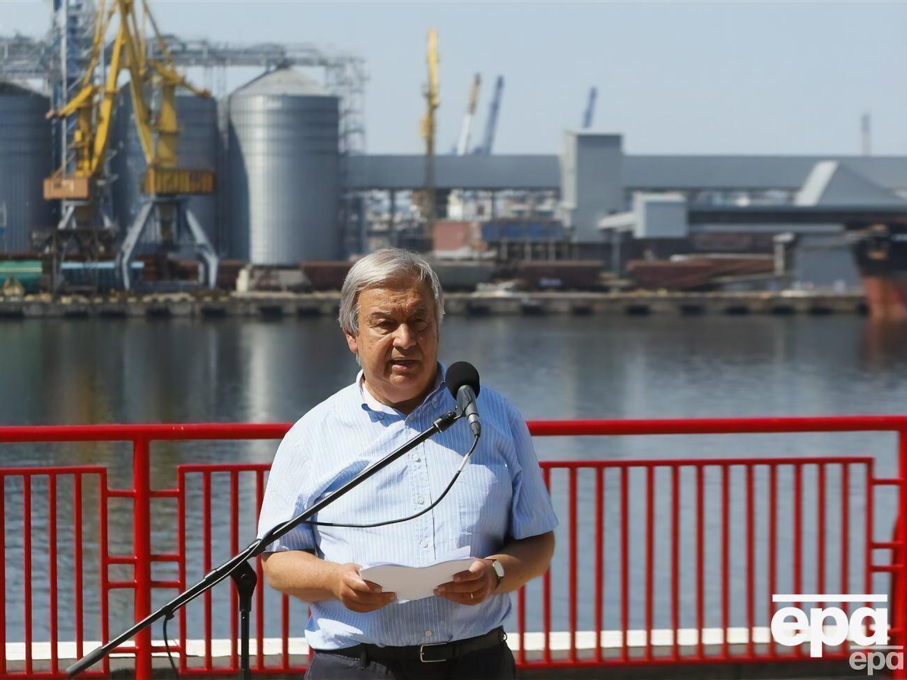 Последний раз Гутерриш приезжал в Украину в августе 2022 года