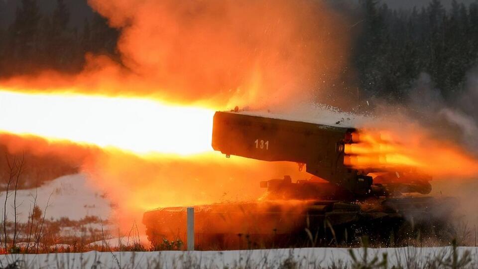 Воїни Центру спецоперацій "А" СБУ спалили російську важку вогнеметну систему "Сонцепьок" у момент її залпу, зазначили в спецслужбі