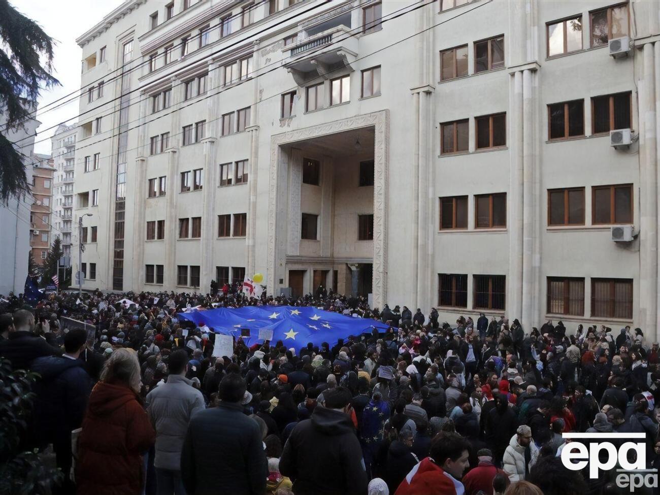 8 марта в Грузии возобновились акции протеста против закона об "иноагентах"