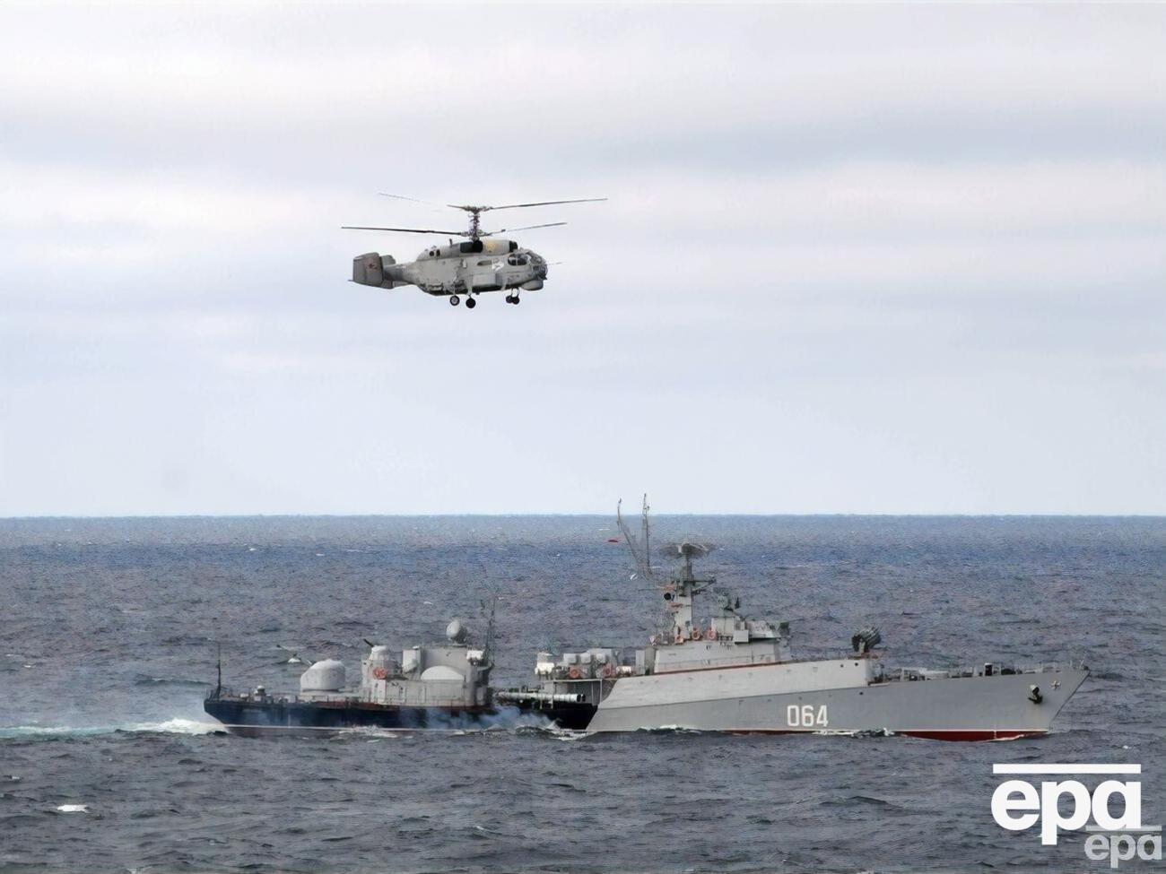 Перед атакою РФ завела в пункти базування ракетоносії в Чорному морі, зараз на бойовому чергуванні залишається два кораблі із 16 "Калібрами", сказала Гуменюк