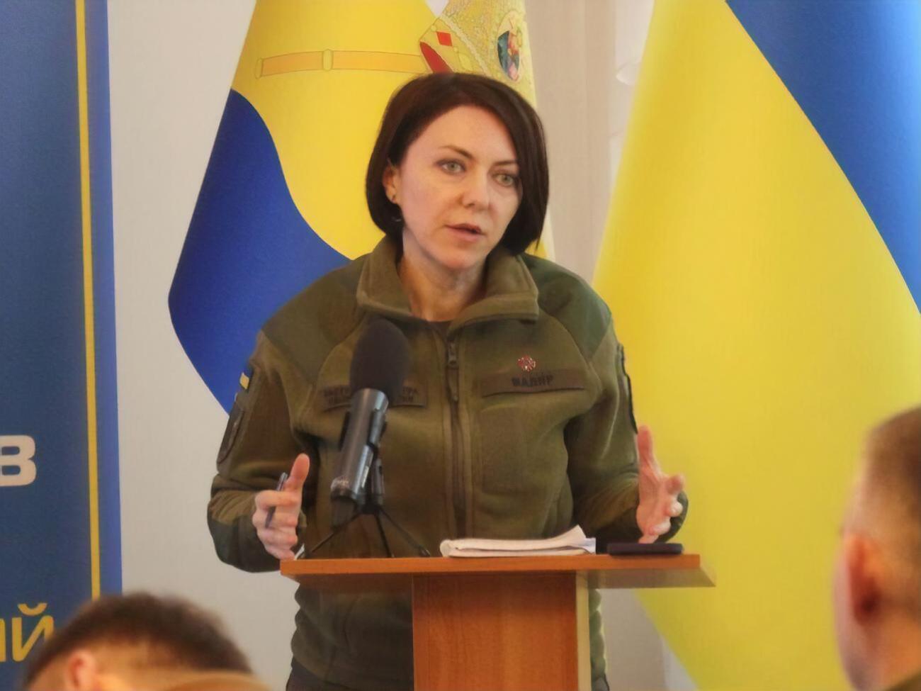Маляр подчеркнула, что вокруг Бахмута и в нем самом продолжаются жесткие бои