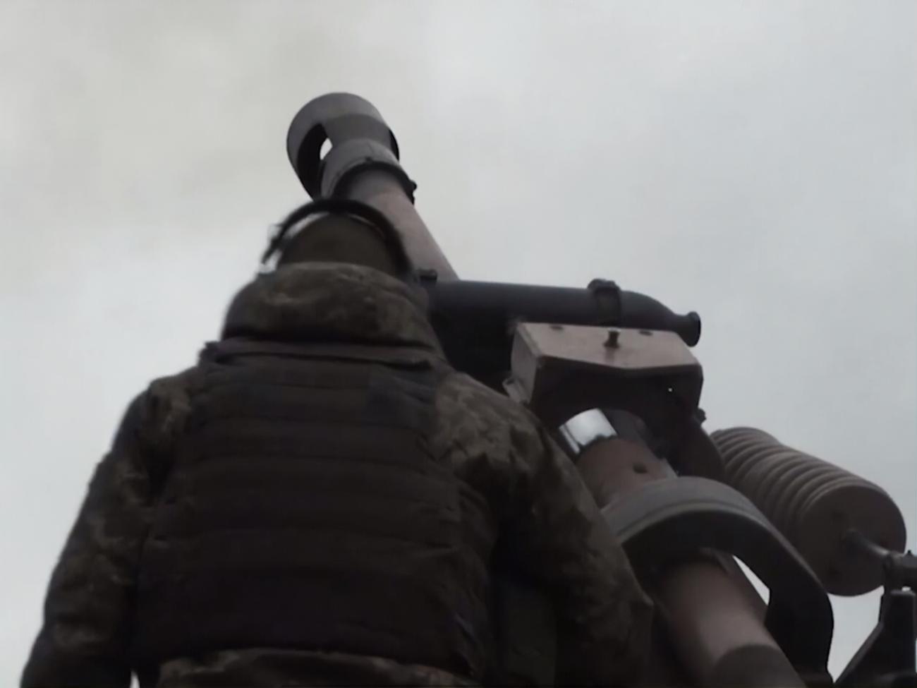 Украинские военные уничтожили вражеский СПГ-9 "Копье" вместе с боекомплектом