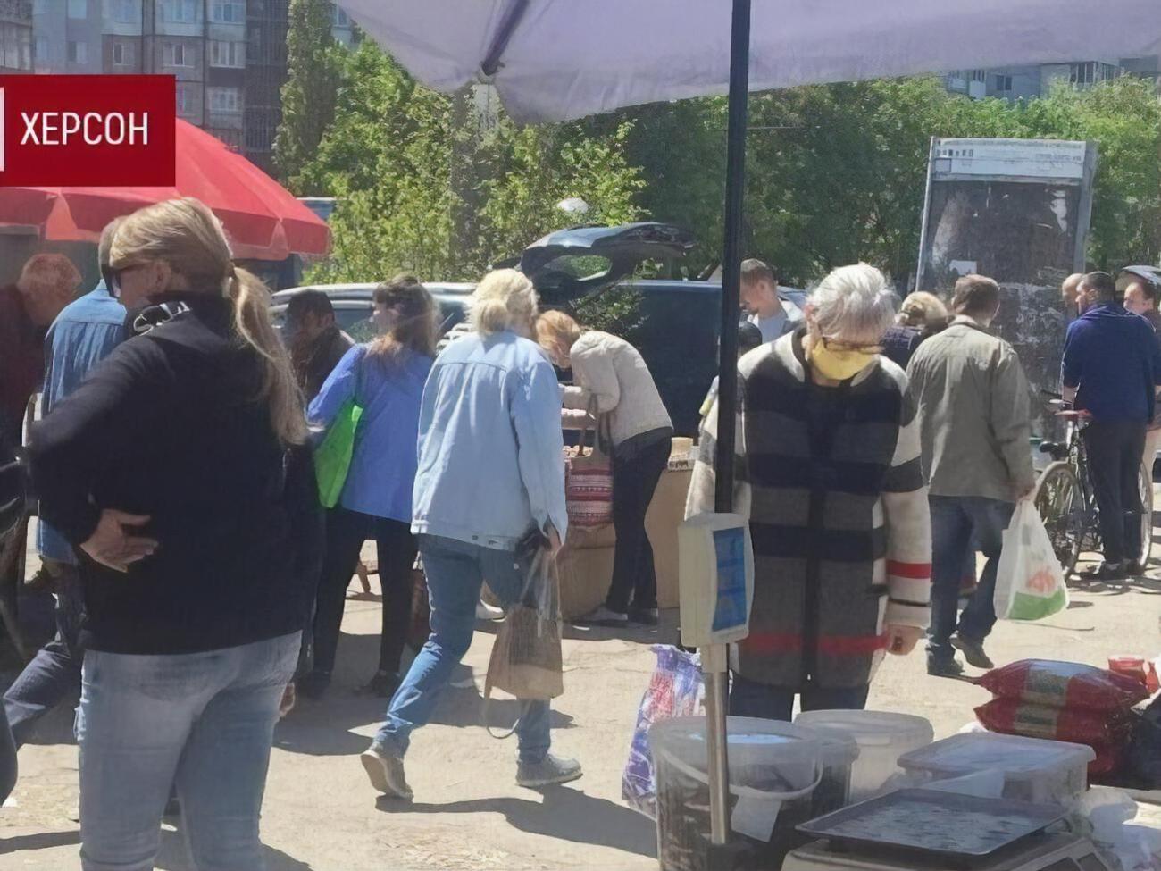 Клочко: Возять овочі з Копанів і лівобережжя. На ринку багато продукції з Криму