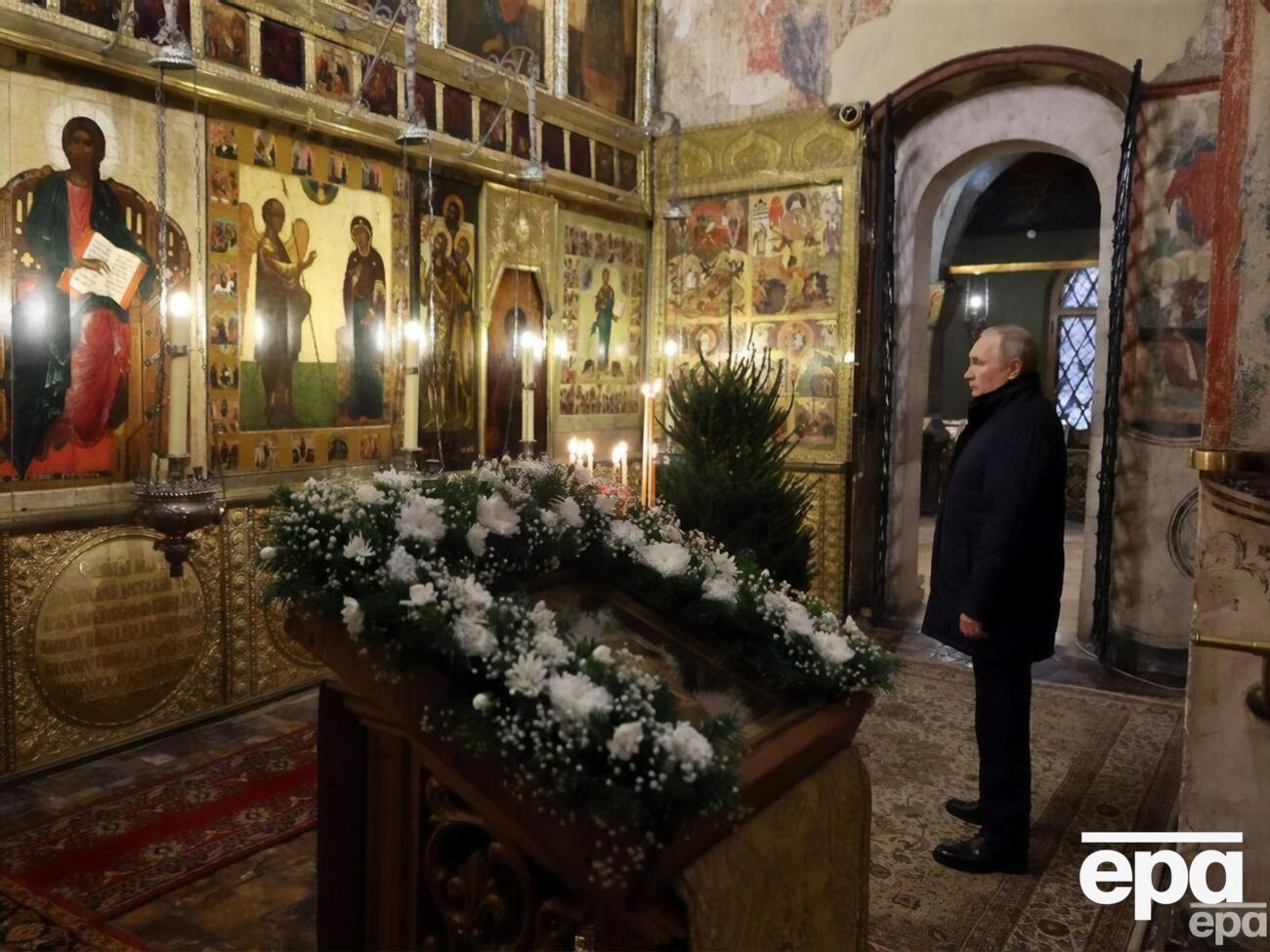 Пропаганда знову спробує подати президента країни-агресора РФ захисником християнської віри, вважають в ISW
