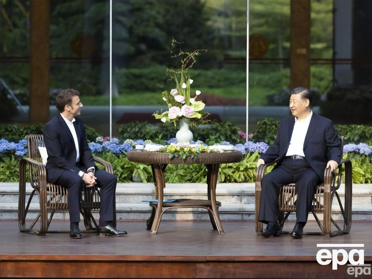 Після переговорів із главою Китаю Сі Цзіньпіном Макрон заговорив про самостійнішу позицію ЄС