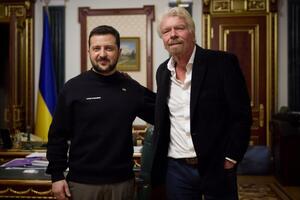 Зеленский и Брэнсон встретились в Киеве