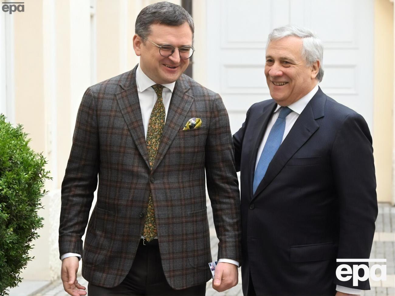 Таяні у розмові з Кулебою заявив, що Італія підтверджує підтримку України