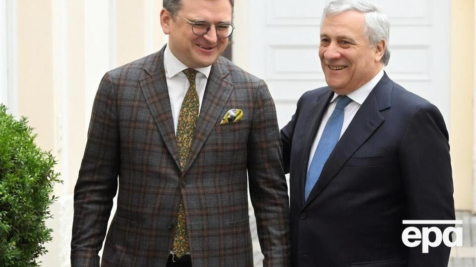 Таяни в разговоре с Кулебой заявил, что Италия подтверждает поддержку Украины