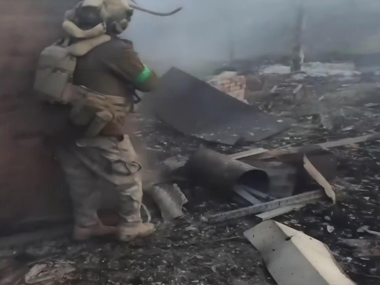 Пограничники показали запись боя в Бахмуте