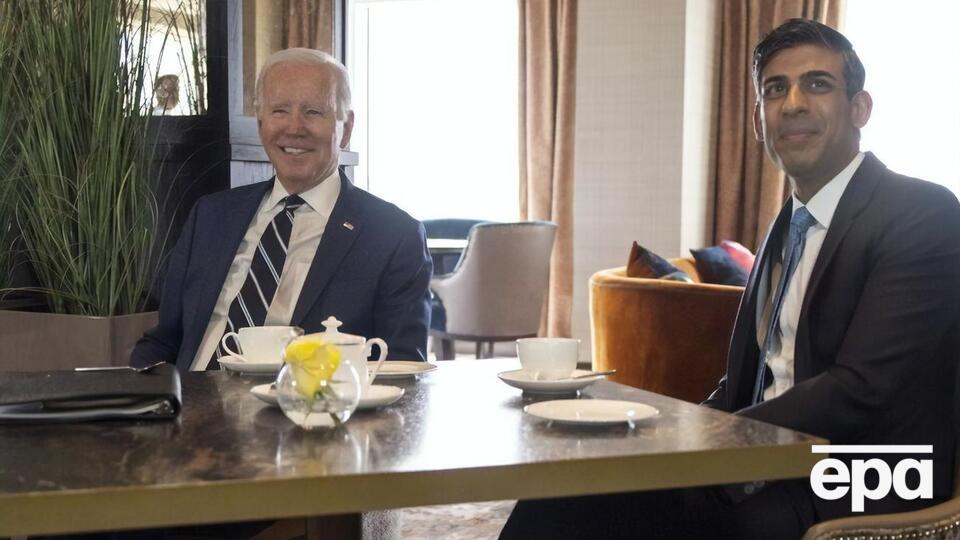 Байдена встретил премьер-министр Великобритании Риши Сунак