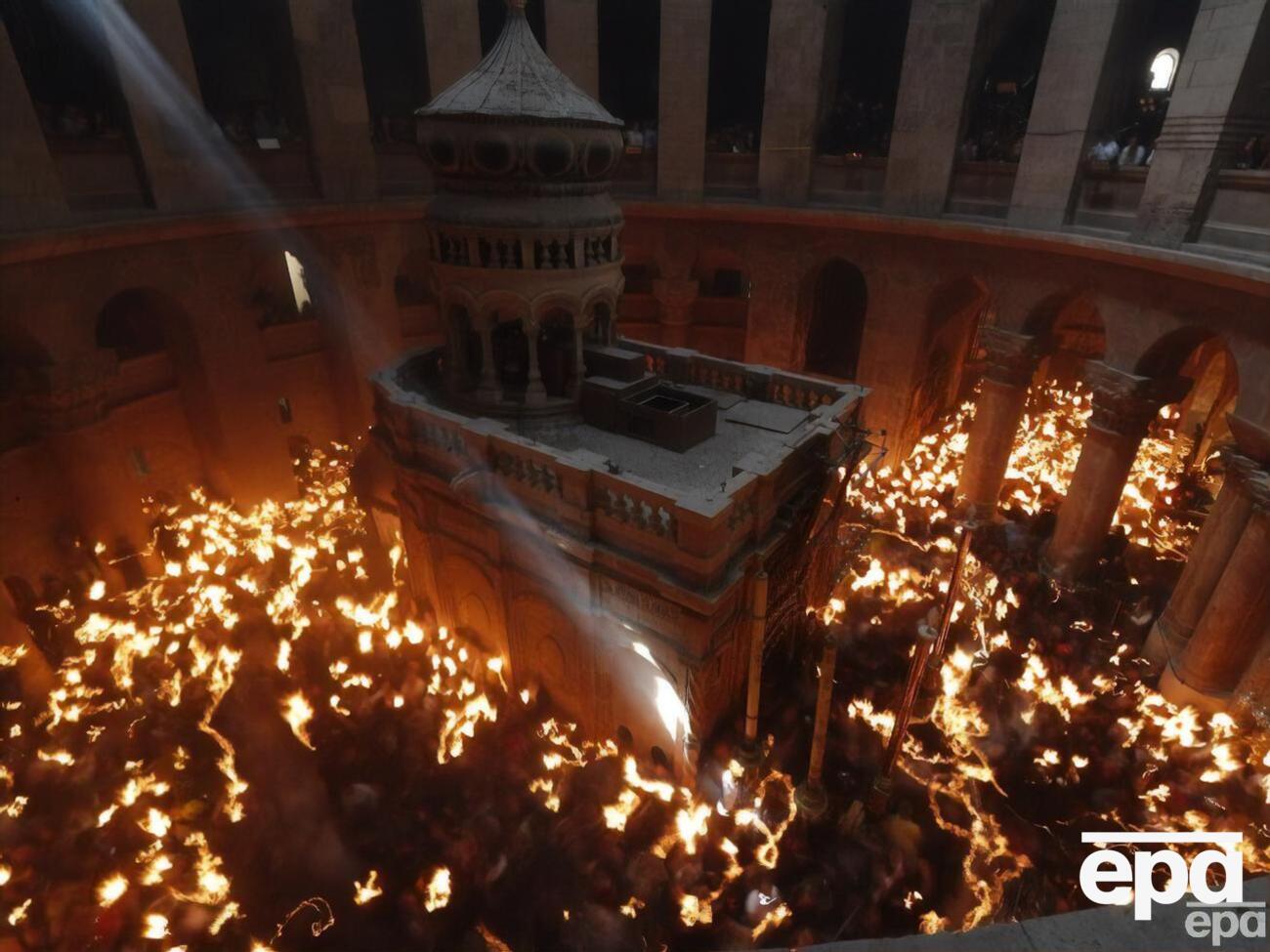 Церемонія у храмі Гробу Господнього в Єрусалимі відбулася приблизно о 15.00