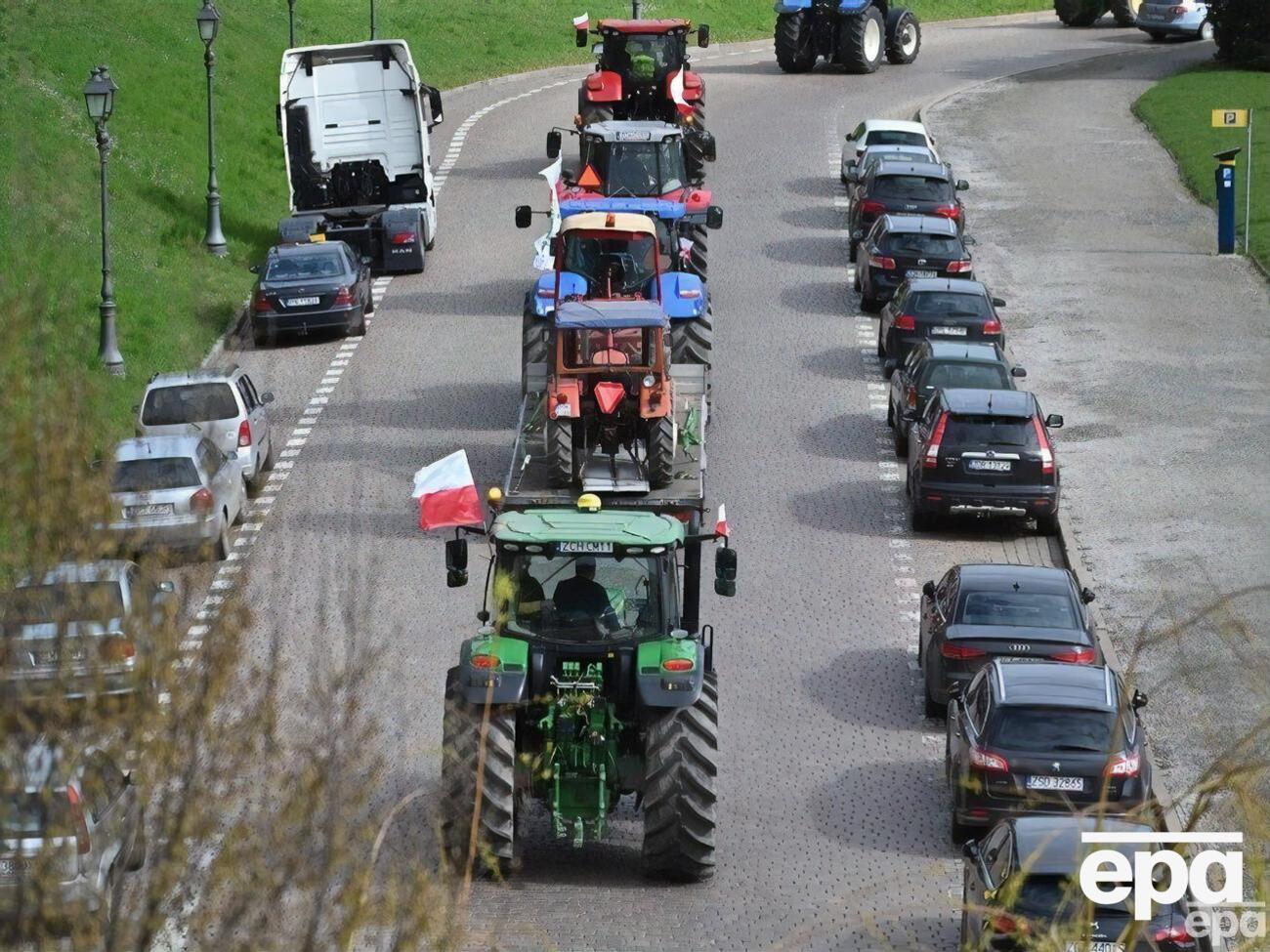 Против импорта зерна из Украины выступали польские фермеры