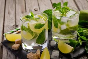 Для приготовления мохито понадобятся в том числе мята и лимон