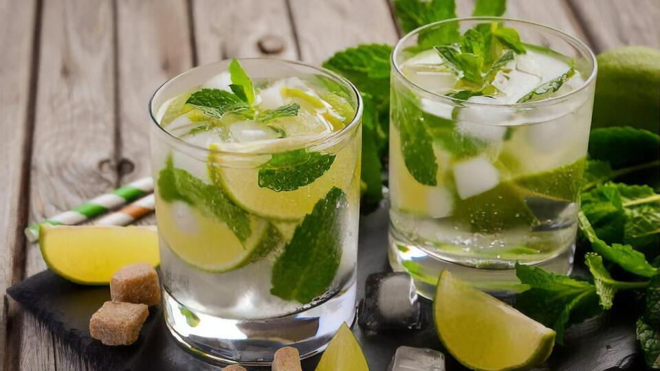 Для приготовления мохито понадобятся в том числе мята и лимон