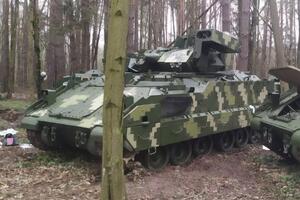 БМП Bradley дістала українське камуфляжне забарвлення