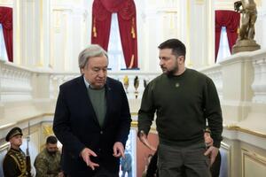 Гутерріш відвідав Україну й зустрівся із Зеленським 8 березня