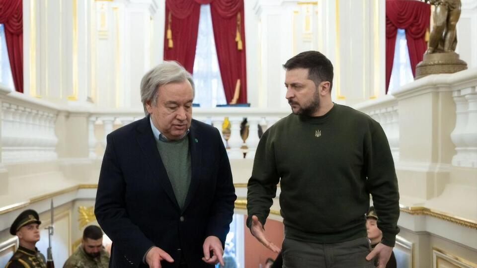 Гутерриш посетил Украину и встретился с Зеленским 8 марта