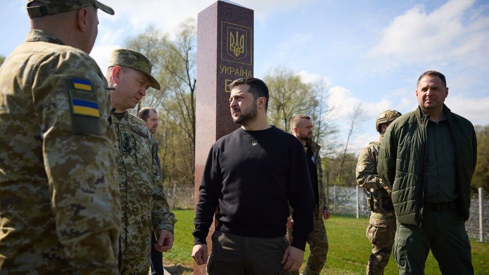 Зеленский ознакомился с обустройством государственного рубежа Украины, отметили в ОПУ