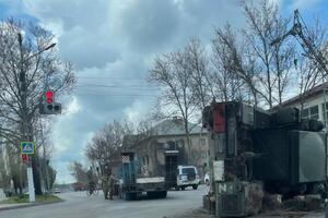 Російська техніка, яка перевозила систему ППО, не вписалася в поворот, зазначив мер Мелітополя