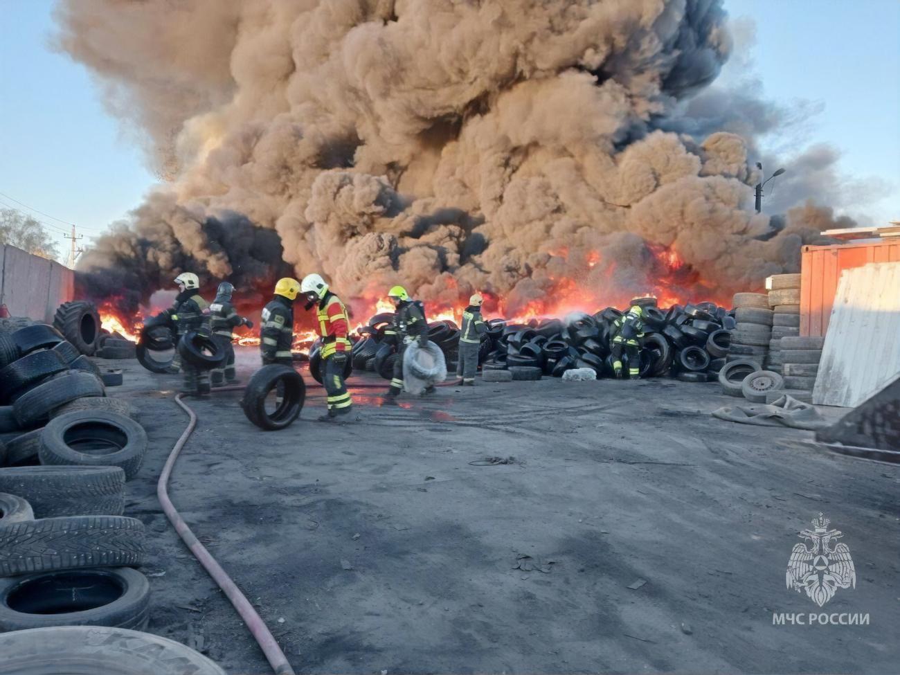 Пожар под Москвой был виден за несколько километров