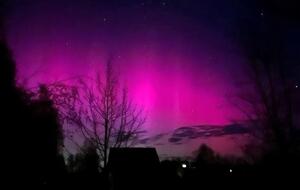 Полярное сияние в Киевской области