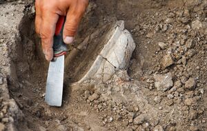 Раскопки проводили перед строительством нового входа на станцию железной дороги