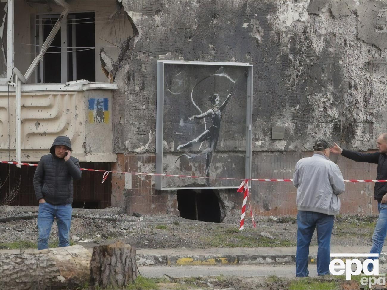 Після повномасштабного вторгнення РФ в Україну Бенксі створив сім муралів