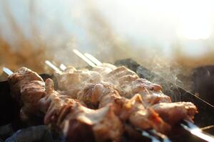 На шампури потрібно нанизувати м'ясо в певному порядку