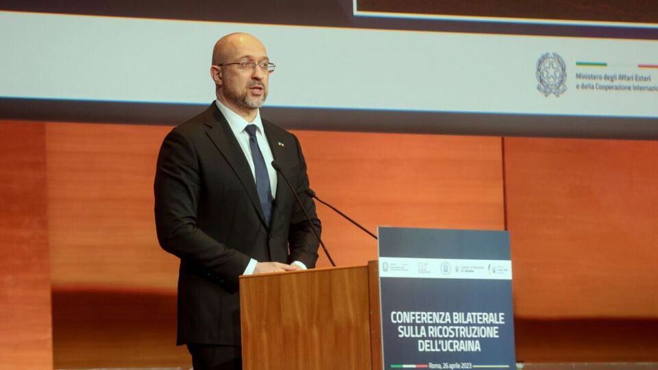 Шмигаль перебував із візитом в Італії 26 квітня