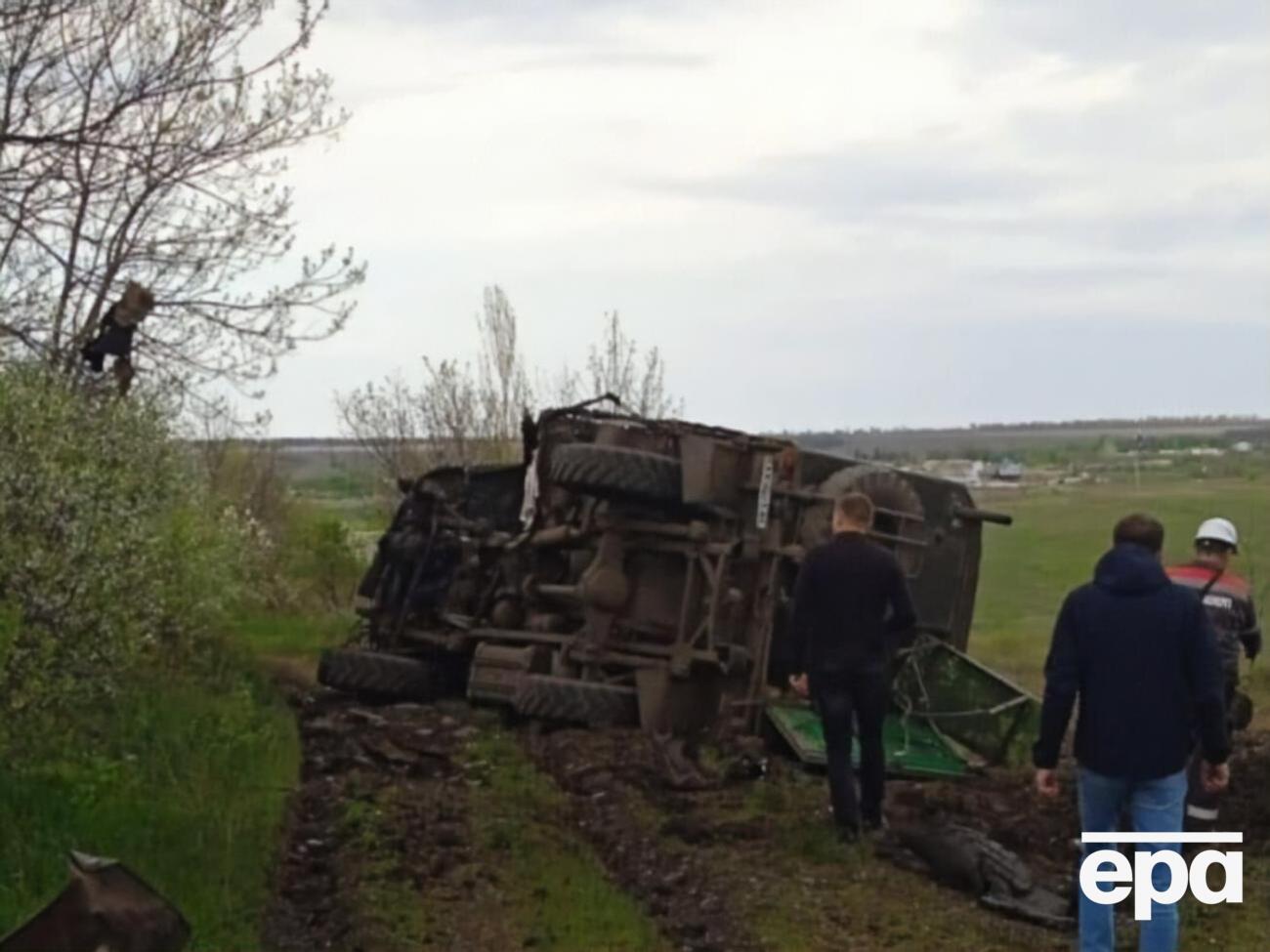 Унаслідок підривання на російській міні загинув водій енергопідприємства, ще четверо електромонтерів дістали поранення, розповіли в ОГПУ