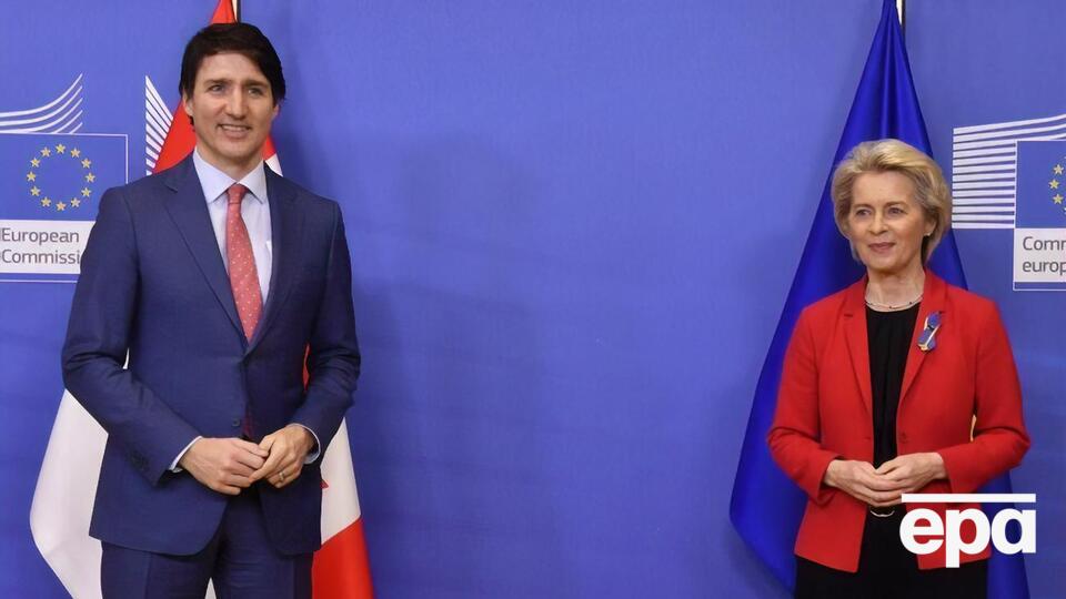 Фон дер Ляйен и Трюдо обсудили поддержку Украины